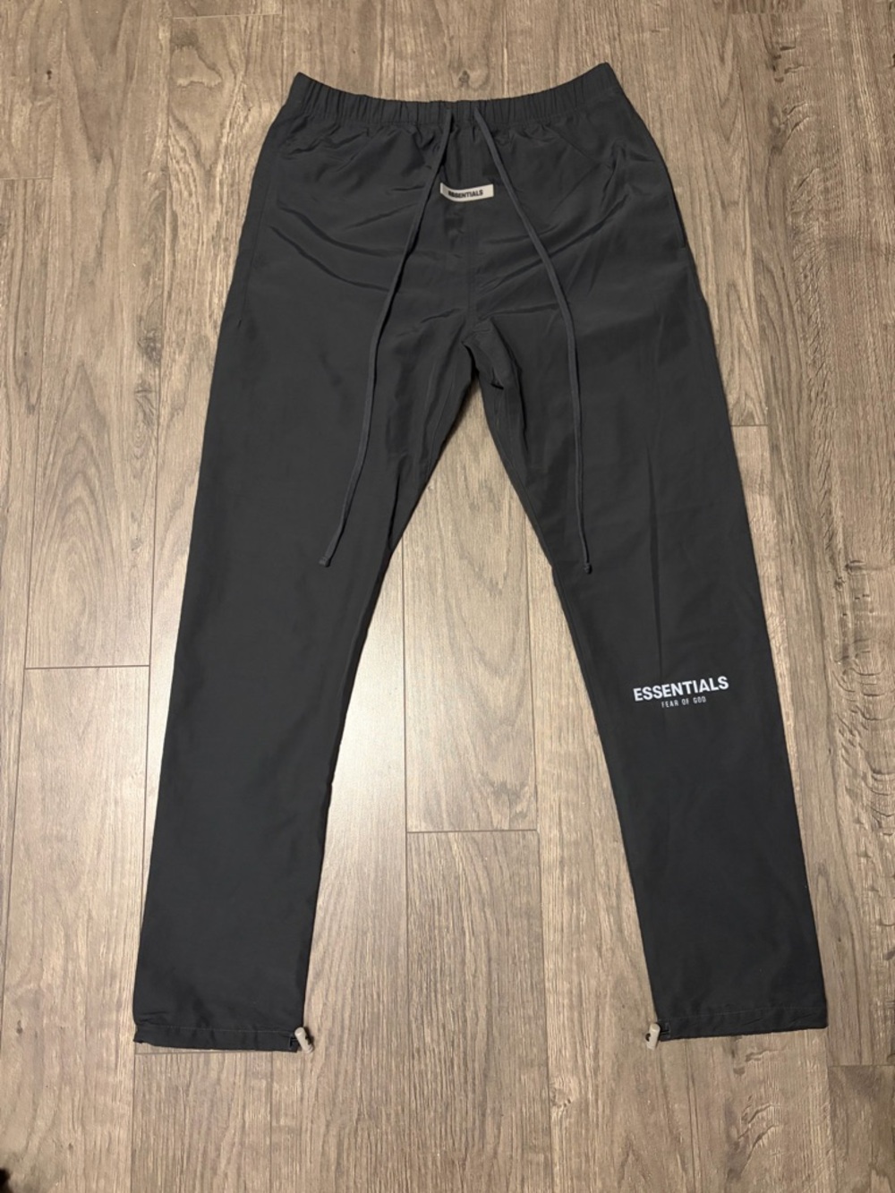 Essentials Black Men's Jogger Pants with Logo